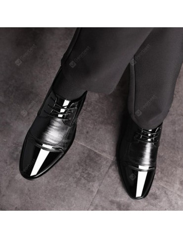 Men's Business Dress Shoes Pointed Toe Footwear Fashion Stitching