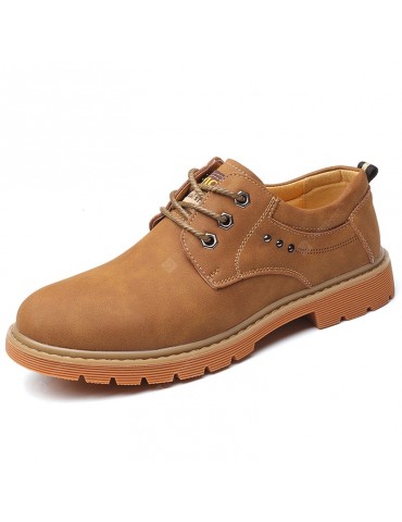 Microfiber Leather Oxford Boots for Men