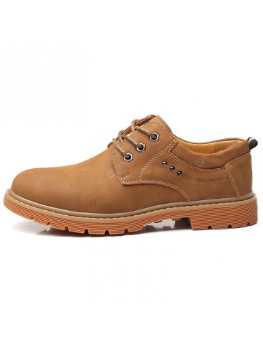 Microfiber Leather Oxford Boots for Men