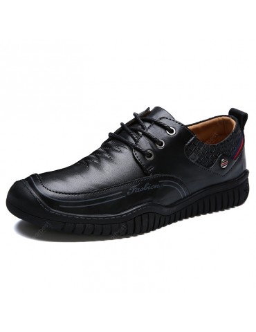 Men Comfortable Flat Shoes Leisure Lace-up