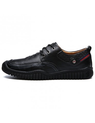 Men Comfortable Flat Shoes Leisure Lace-up