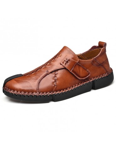 Men Leisure Solid Leather Shoes