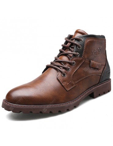 Men's Leather Shoes Outdoor Casual Martin Boots