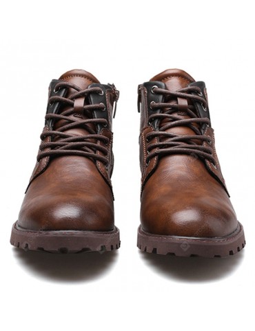 Men's Leather Shoes Outdoor Casual Martin Boots