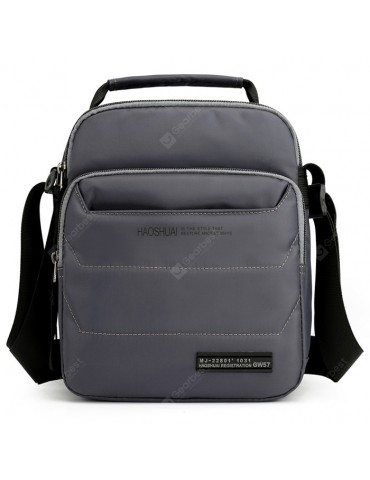 Men's Business Style Crossbody Bag Leisure Stitching Shoulder Pack