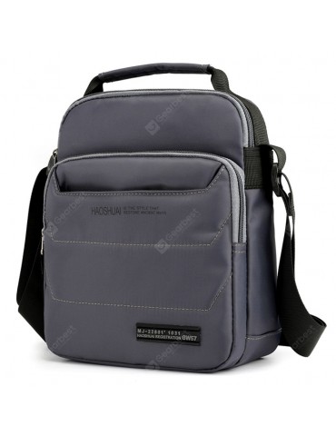 Men's Business Style Crossbody Bag Leisure Stitching Shoulder Pack