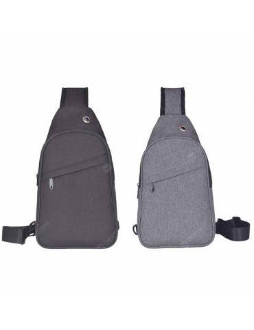 Water-resistant and Wearable Korean Youth Crossbody Bag with Headphone Jack