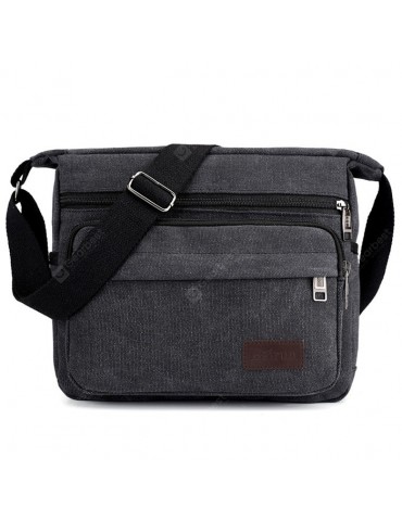 Men's Canvas Crossbody Bag Casual Fashion Tide Retro Travel Simple Pack