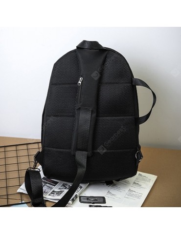 Men's Large Capacity Crossbody Bag Minimalist Style Single Shoulder Pack Zipper