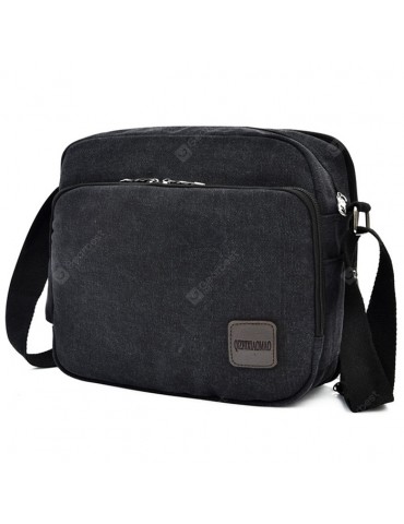 Men's Canvas Casual Business Crossbody Bag Practical Multi-pocket