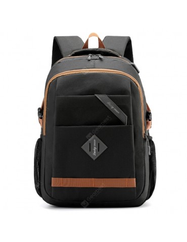 Men's Large Capacity Backpack USB Rechargeable