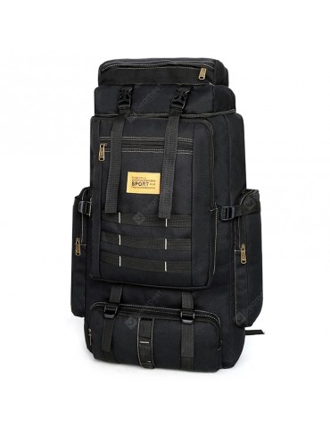 Men Canvas Versatile Backpack Durable Mountaineering Bags 42L