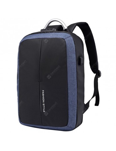 Portable Anti-theft USB Backpack Men Laptop Handbag