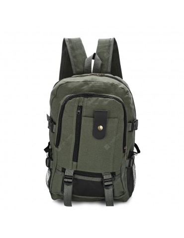 Men Trendy Outdoor Large Capacity Canvas Backpack