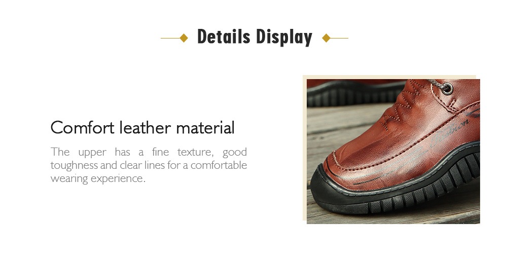 Men Comfortable Flat Shoes Leisure Lace-up- Black EU 43