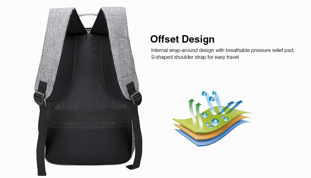 Creative Anti-theft Backpack- Gray