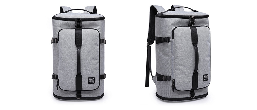 Kaka Trendy Multifunctional Large Capacity Travel Laptop Backpack- Light Gray