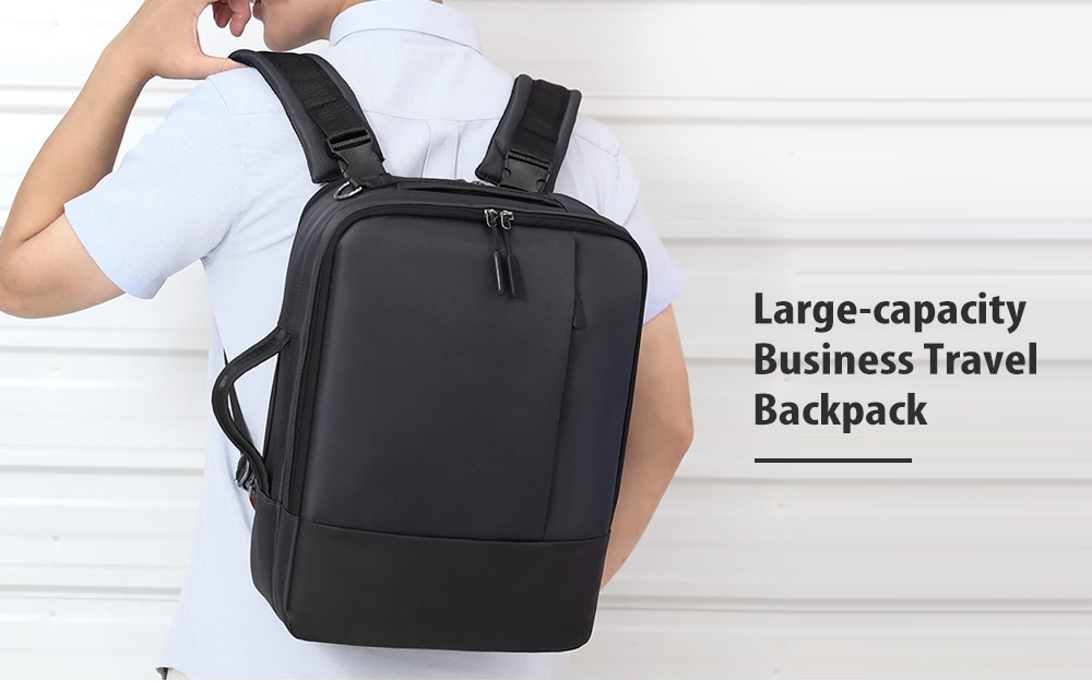 Large-capacity Business Men's Backpack 15.6 inch- Black