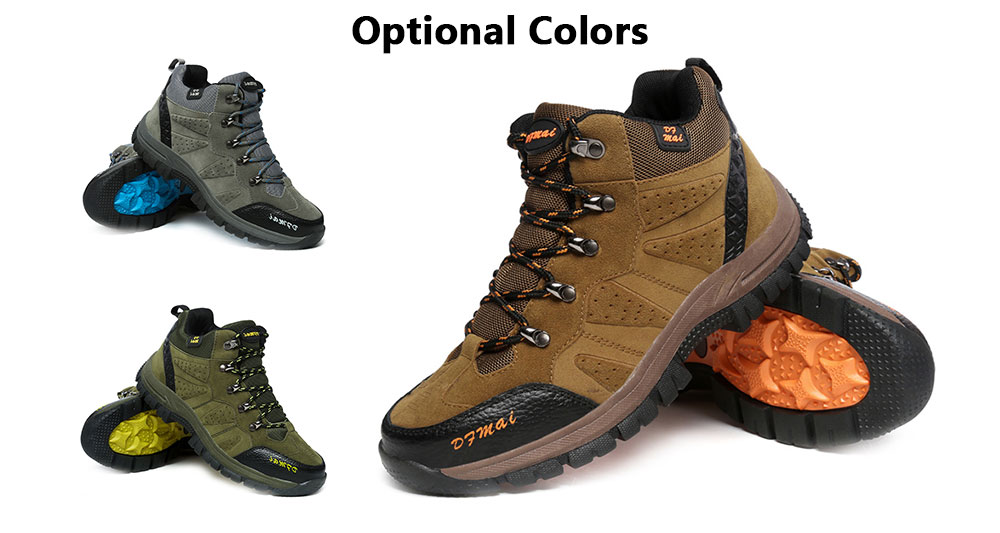 Outdoor Anti-slip Comfortable Casual Couple Hiking Shoes- Army Green 43